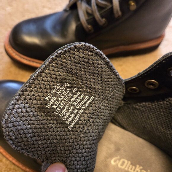 OluKai Kīlākila Waterproof Leather Boots – Men’s Size 7 (EUR 40) - Picture 5 of 6